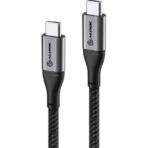 Bilde av best pris Alogic ladekabel USB-C til USB-C, grå, 0,3 meter Hus &amp; hage > SmartHome &amp; elektronikk