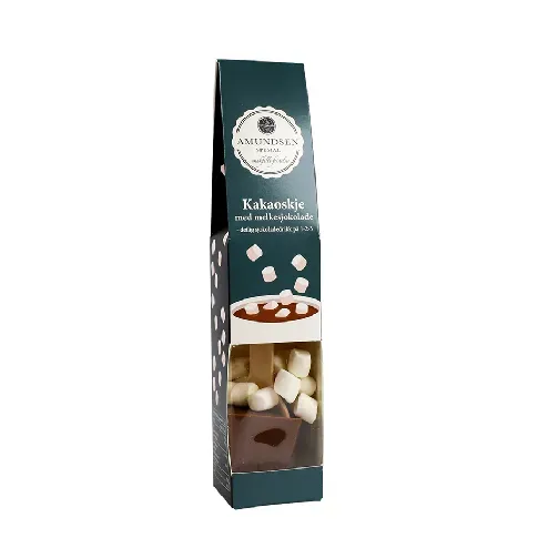 Bilde av best pris Amundsen Kakaoskje Melkesjokolade Med Minimarshmallows Mat, drikke og tobakk - Matvarer - Sukkertøy og sjokolade