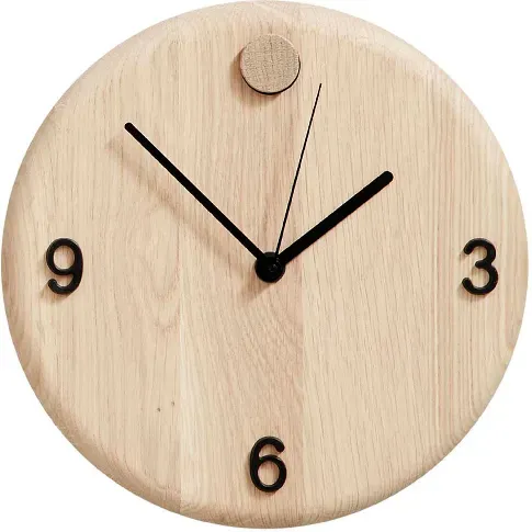 Bilde av best pris Andersen Furniture Wood Time Klokke 22 cm Eik Oak Klokke