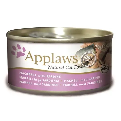 Bilde av best pris Applaws - 12 x Wet Cat Food 70 g - Makrel&Sardin - Kjæledyr og utstyr