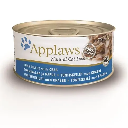 Bilde av best pris Applaws - 12 x Wet Cat Food 70 g - Tuna&Crab - Kjæledyr og utstyr