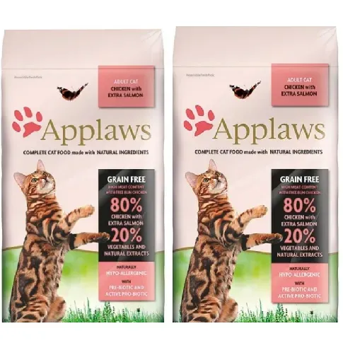 Bilde av best pris Applaws - 2 x Cat Food - Adult salmon - 7,5kg - Kjæledyr og utstyr