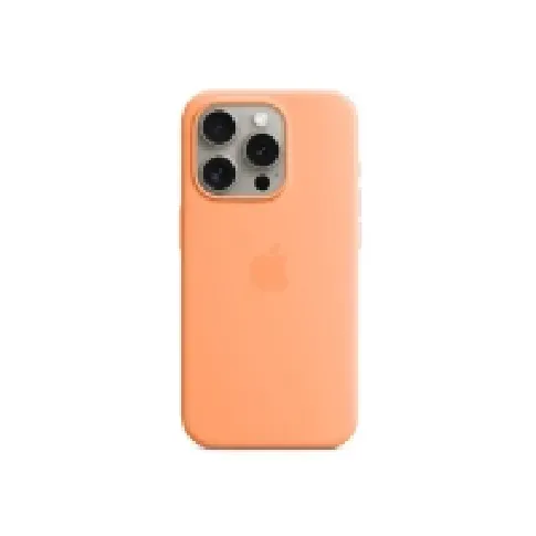 Bilde av best pris Apple - Baksidedeksel for mobiltelefon - MagSafe-samsvar - silikon - oransjesorbet - for iPhone 15 Pro Tele & GPS - Mobilt tilbehør - Deksler og vesker