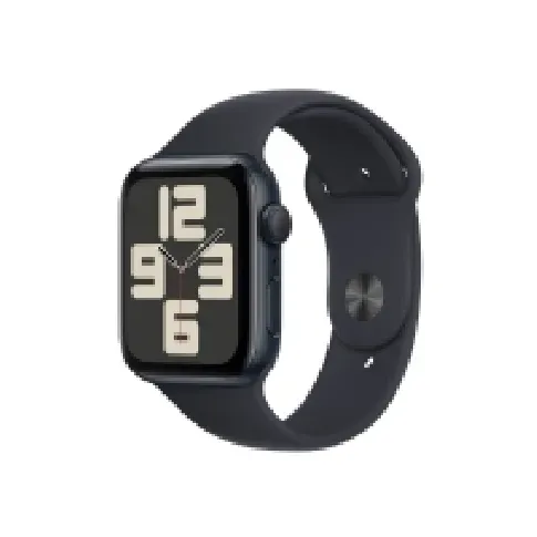 Bilde av best pris Apple Watch SE (GPS) - 2. generasjon - 44 mm - midnattsaluminium - smartklokke med sportsbånd - fluorelastomer - midnatt - båndbredde: S/M - 32 GB - Wi-Fi, Bluetooth - 32.9 g Sport & Trening - Pulsklokker og Smartklokker - Smartklokker