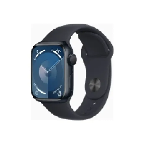 Bilde av best pris Apple Watch Series 9 (GPS) - 41 mm - midnattsaluminium - smartklokke med sportsbånd - fluorelastomer - midnatt - båndbredde: S/M - 64 GB - Wi-Fi, UWB, Bluetooth - 31.9 g Sport & Trening - Pulsklokker og Smartklokker - Smartklokker