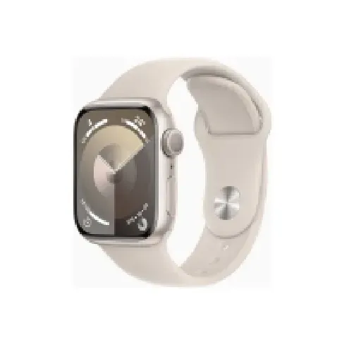 Bilde av best pris Apple Watch Series 9 (GPS) - 41 mm - stjernelysaluminium - smartklokke med sportsbånd - fluorelastomer - stjernelys - båndbredde: S/M - 64 GB - Wi-Fi, UWB, Bluetooth - 31.9 g Sport & Trening - Pulsklokker og Smartklokker - Smartklokker