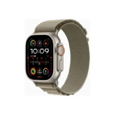 Bilde av best pris Apple Watch Ultra 2 - 49 mm - titan - smartklokke med Alpine Loop - tekstil - oliven - båndbredde: M - 64 GB - Wi-Fi, LTE, UWB, Bluetooth - 4G - 61.4 g Sport & Trening - Pulsklokker og Smartklokker - Smartklokker