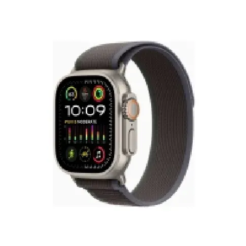 Bilde av best pris Apple Watch Ultra 2 - 49 mm - titan - smartklokke med Trail Loop - nylonvev - blue/black - båndbredde: M/L - 64 GB - Wi-Fi, LTE, UWB, Bluetooth - 4G - 61.4 g Sport & Trening - Pulsklokker og Smartklokker - Smartklokker