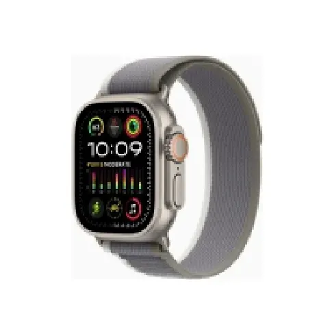 Bilde av best pris Apple Watch Ultra 2 - 49 mm - titan - smartklokke med Trail Loop - nylonvev - green/gray - båndbredde: M/L - 64 GB - Wi-Fi, LTE, UWB, Bluetooth - 4G - 61.4 g Sport & Trening - Pulsklokker og Smartklokker - Smartklokker