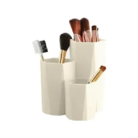 Bilde av best pris Aptel AG605E ORGANIZER FOR COSMETICS BRUSHES CONTAINER 3 COMPARTMENTS white N - A