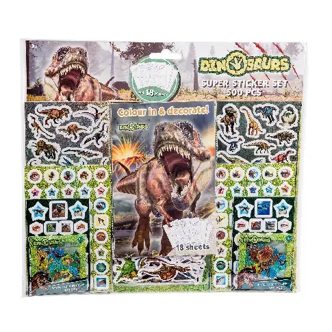 Bilde av best pris Art Kids - Dino Mega Sticker Sæt (500 Stickers) (32298) - Leker