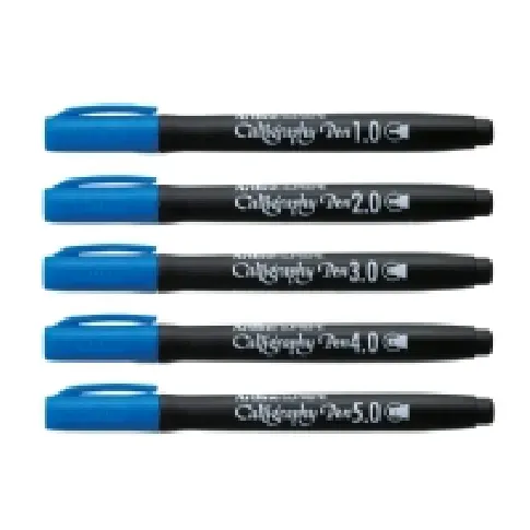 Bilde av best pris Artline Supreme Calligraphy Pen 5/set blue Skriveredskaper - Diverse skriveredskaper