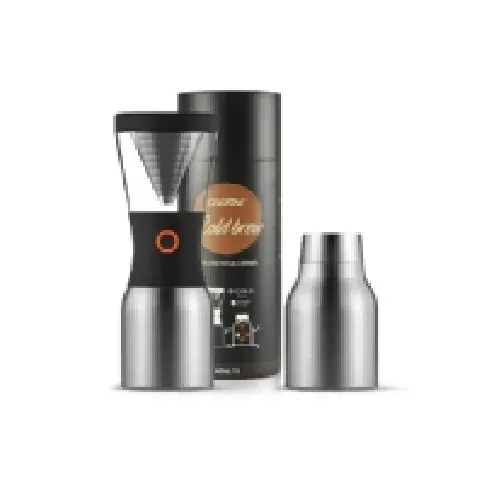 Bilde av best pris Asobu Cold Brew, Kaffemaskin for kaldbrygging, Sort, Sølv, Kopper, Rustfritt stål, 1 stykker Kjøkkenapparater - Kaffe - Stempelkanner