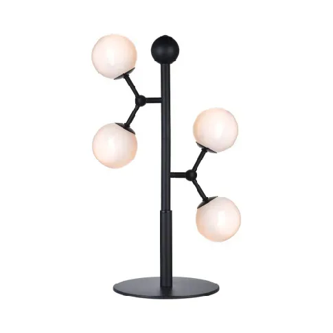 Bilde av best pris Atom Bordlampe 4xG9 H520, opal/svart Bordlampe