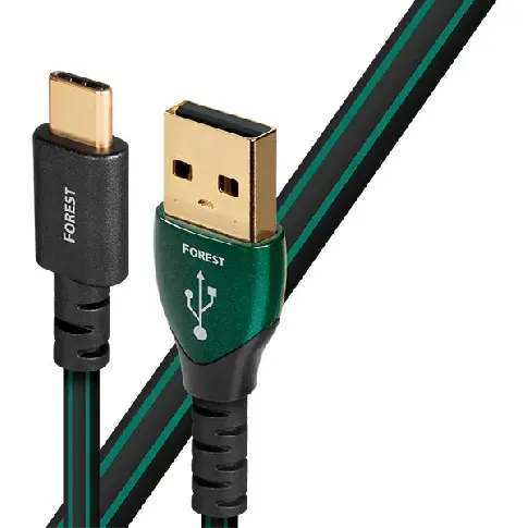 Bilde av best pris AudioQuest Forest USB-A to USB-C USB kabel - Kabler - Digitalkabel