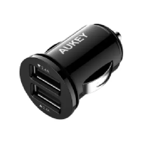 Bilde av best pris Aukey CC-S1 - Bilstrømadapter - 24 watt - 4.8 A - AiPower - 2 utgangskontakter (USB) Tele & GPS - Batteri & Ladere - Billader