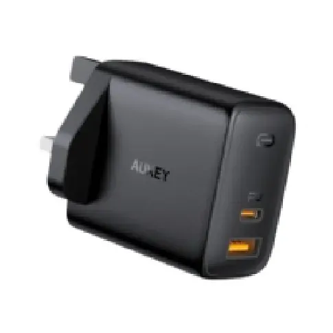 Bilde av best pris Aukey OMNIA Mix PA-B3 - Strømadapter - 65 watt - 3.25 A - PD - 2 utgangskontakter (USB, 24 pin USB-C) Tele & GPS - Batteri & Ladere - Ladere