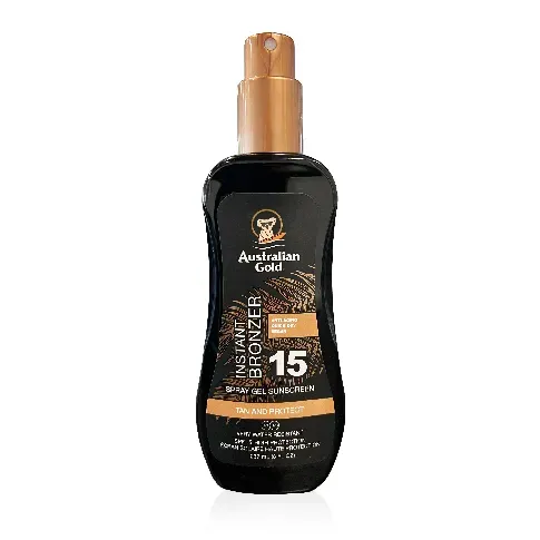 Bilde av best pris Australian Gold - Sunscreen Spray Gel w. Instant Bronzer 237 ml - SPF 15 - Skjønnhet