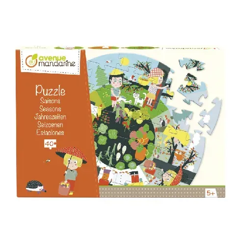 Bilde av best pris Avenue Mandarine - Educational puzzle, Seasons, 40 pc - Leker
