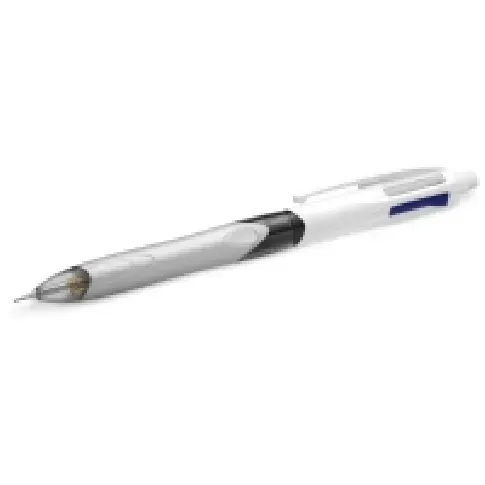 Bilde av best pris BIC 4 Colours 3+1HB - Kombo med 3-farget kulepenn og blyantpenn - svart, rød, blå, grå - retraktil - med viskelær Skriveredskaper - Blyanter & stifter - Blyanter