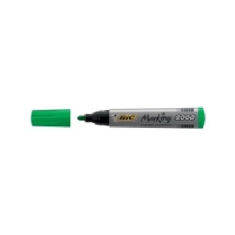 Bilde av best pris BIC Marking 2000 - Markør - permanent - grønn - alkoholbasert blekk - 1.7 mm (en pakke 12) Skriveredskaper - Markør - Permanenttusj