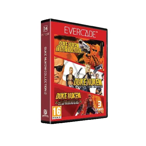 Bilde av best pris BLAZE Evercade Red Cart 34– Duke Nukem Col. 2 - Videospill og konsoller