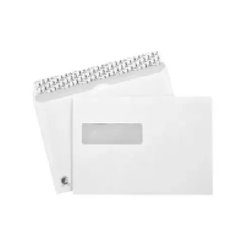 Bilde av best pris BONG Mailman - Konvolutt - International C5 (162 x 229 mm) - lommebok - åpen side - selvklebende (Peel & Seal) - 1 vindu - utskrivbar - fargekantforing - hvit - pakke av 500 Papir & Emballasje - Konvolutter og poser - Konvolutter