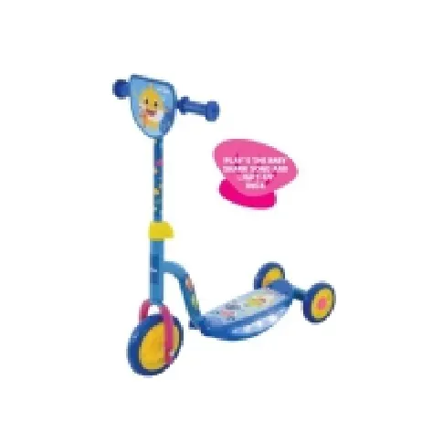 Bilde av best pris Baby shark trehjulet løbehjul med musik og lys Utendørs lek - Gå / Løbekøretøjer - Løpehjul