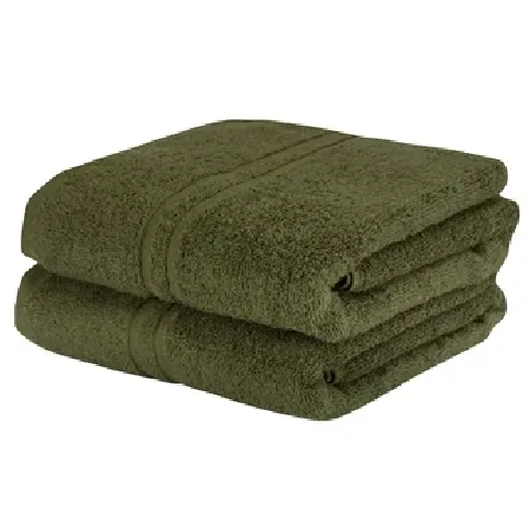 Bilde av best pris Badehåndkle - 65x130 cm - Grønn - IN Style Håndklær , Håndklestørrelser , Badehåndkle 70x140 cm