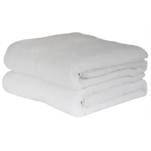 Bilde av best pris Badehåndkle - 65x130 cm - Hvit - IN Style Håndklær , Håndklestørrelser , Badehåndkle 70x140 cm