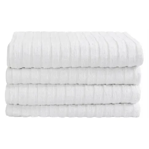 Bilde av best pris Badehåndkle - 70x140 cm - Hvit - 100% Bomull - By Borg badehåndklær Håndklær