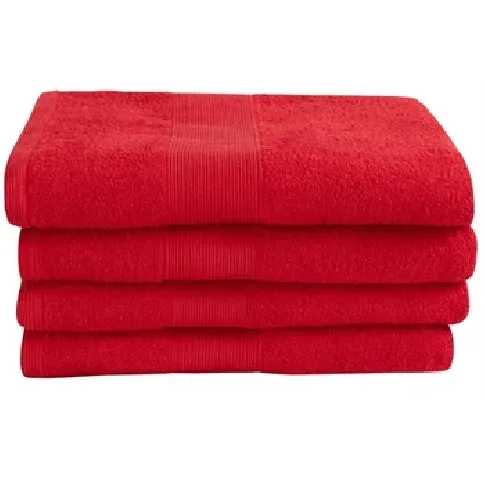 Bilde av best pris Badehåndkle - 70x140 cm - Rød - Premium By Borg Håndklær