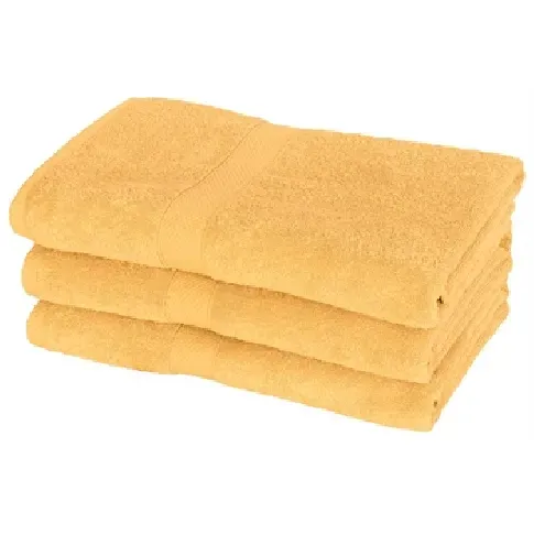 Bilde av best pris Badehåndkle - Gul - Egeria - 70x140 cm Håndklær
