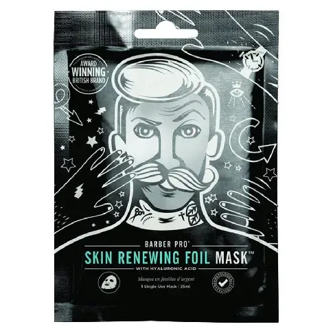 Bilde av best pris Barber Pro Skin Renewing Foil Mask 25ml Mann - Hudpleie - Ansikt - Ansiktsmasker