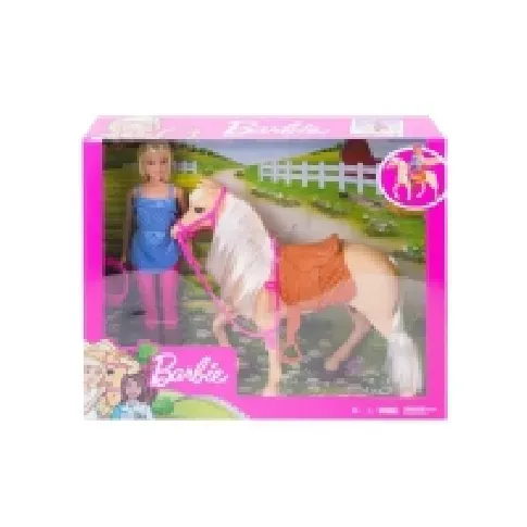 Bilde av best pris Barbie Doll and Horse (Blonde) Leker - Figurer og dukker - Mote dukker