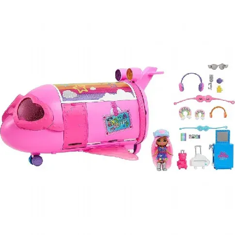 Bilde av best pris Barbie Extra Fly Jet lekesett Barbie Extra mini dukker lekesett HPF72 Dukker