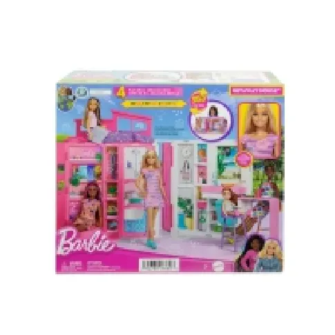 Bilde av best pris Barbie Getaway House Doll and Playset Leker - Figurer og dukker - Dukkehus og møbler