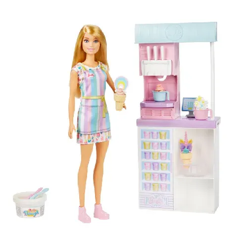 Bilde av best pris Barbie - Ice Cream Shopkeeper Playset (HCN46) - Leker