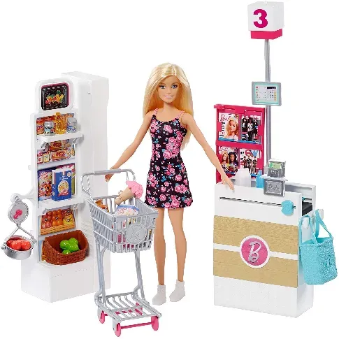 Bilde av best pris Barbie - Supermarket Set (FRP01) - Leker