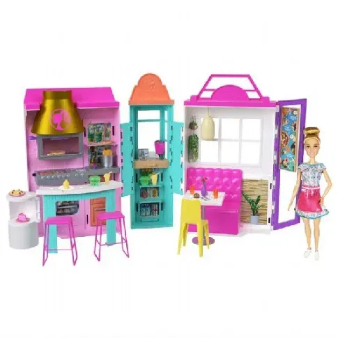 Bilde av best pris Barbie -dukke med restuarant Barbie dukker og tilbehør HBB91 Dukker