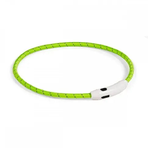Bilde av best pris Basic LED-halsbånd til hund Nylon (Grønn) Hund - Hundeutstyr - Hundelys