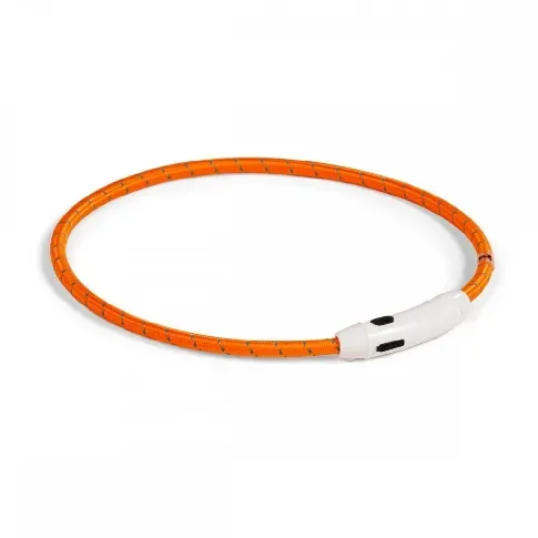 Bilde av best pris Basic LED-halsbånd til hund Nylon (Orange) Hund - Hundeutstyr - Hundelys