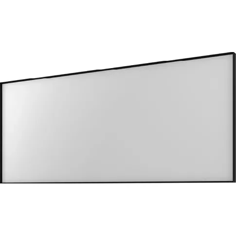 Bilde av best pris Basicline speil 140x60cm på matt sort aluminiumsramme Backuptype - VVS