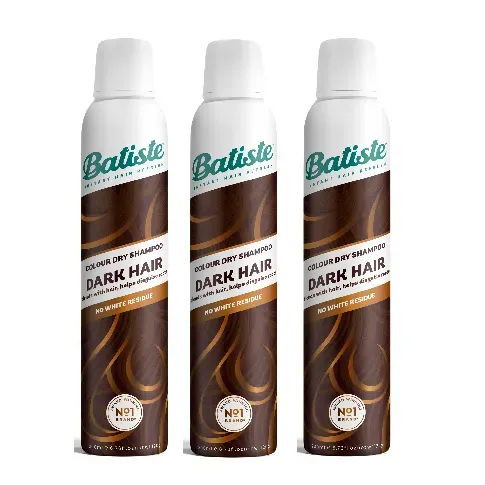 Bilde av best pris Batiste - 3 x Dry Shampoo Hint of Colour Dark 200 ml - Skjønnhet