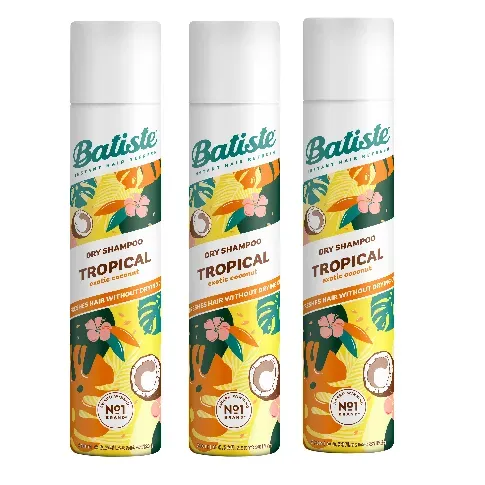 Bilde av best pris Batiste - 3 x Dry Shampoo Tropical 200ml - Skjønnhet