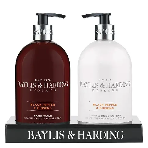 Bilde av best pris Baylis & Harding Black Pepper & Ginseng Hand Wash And Hand & Body Hudpleie - Kroppspleie - Håndpleie