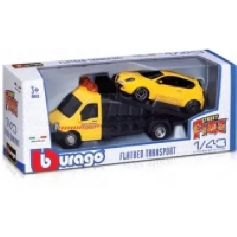 Bilde av best pris Bburago 1:43 Street Fire - Flatbed Transport Leker - Biler & kjøretøy - Diecast biler