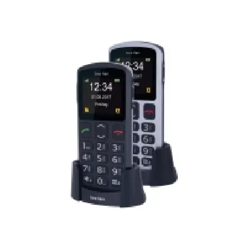 Bilde av best pris Bea-fon Silver Line SL250 - Funksjonstelefon - LCD-display - 220 x 176 piksler - svart sølv Tele & GPS - Mobiltelefoner - Alle mobiltelefoner