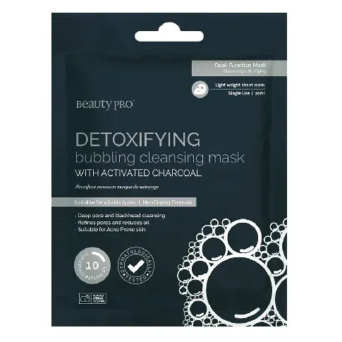 Bilde av best pris BeautyPro Detoxifying Bubbling Cleansing Mask With Activated Char Hudpleie - Ansikt - Ansiktsmasker