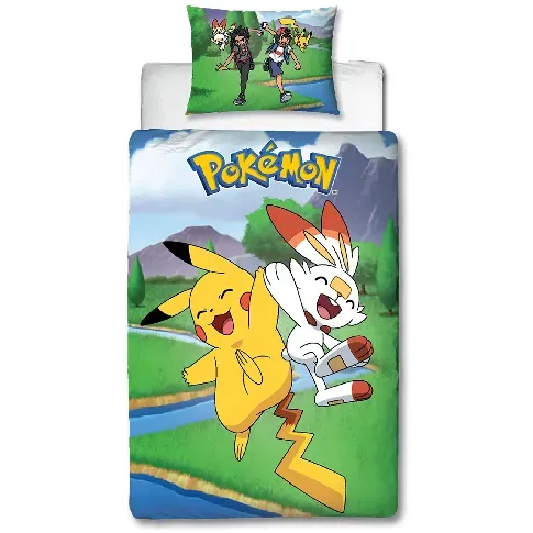 Bilde av best pris Bed Linen - Adult Size 140 x 200 cm - Pokemon (POK418) - Baby og barn